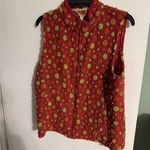 Wool Colorful Polka Dot Vest-